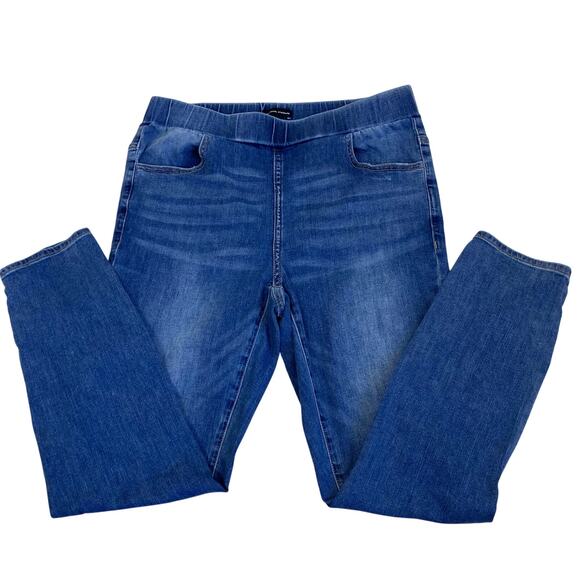 Universal Standard Sz 6-8 Dont Call Them Jeggings Mid Blue Pull-on USPA0978 - Picture 7 of 16
